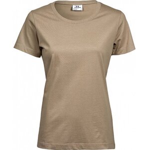Tee Jays Měkčené dámské tričko Sof Tee z bavlny s dlouhým vláknem Barva: Kit, Velikost: 3XL TJ8050