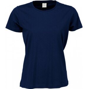 Tee Jays Měkčené dámské tričko Sof Tee z bavlny s dlouhým vláknem Barva: modrá námořní, Velikost: 3XL TJ8050