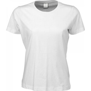 Tee Jays Měkčené dámské tričko Sof Tee z bavlny s dlouhým vláknem Barva: Bílá, Velikost: 3XL TJ8050