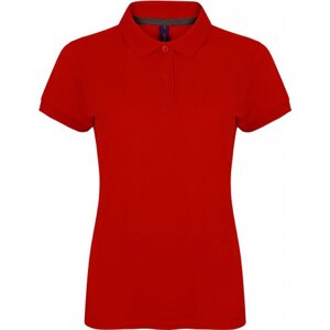 Dámské bavlněné polo tričko mikropiké Henbury Barva: červená klasická, Velikost: L W102