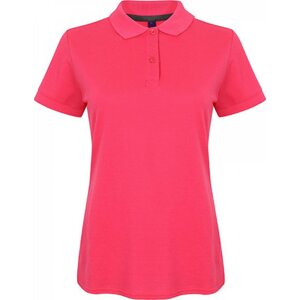 Dámské bavlněné polo tričko mikropiké Henbury Barva: Růžová fuchsiová, Velikost: M W102
