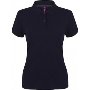Dámské bavlněné polo tričko mikropiké Henbury Barva: modrá námořní, Velikost: XL W102