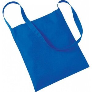 Westford Mill Základní plátěná taška s dlouhými uchy, 8 l Barva: Modrá výrazná, Velikost: 34 x 40 cm WM107