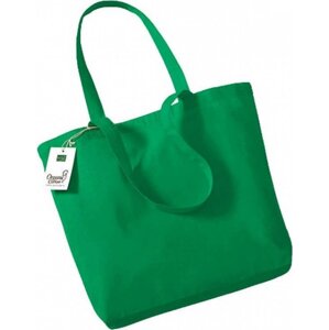Bavlněná taška z organické bavlny Westford Mill 16 l Barva: zelená výrazná, Velikost: 32 x 35 x 12 cm WM180