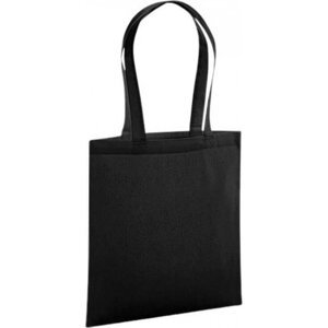 Westford Mill Nákupní taška z prémiové organické bavlny 38 x 42 cm Barva: Černá, Velikost: 38 x 42 cm WM261