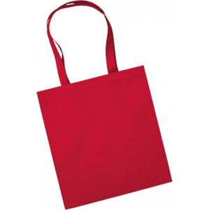 Westford Mill Nákupní taška z prémiové organické bavlny 38 x 42 cm Barva: červená klasická, Velikost: 38 x 42 cm WM261