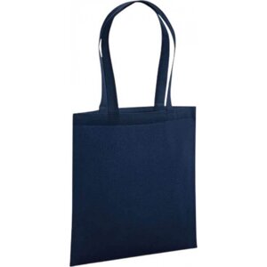 Westford Mill Nákupní taška z prémiové organické bavlny 38 x 42 cm Barva: modrá námořní, Velikost: 38 x 42 cm WM261