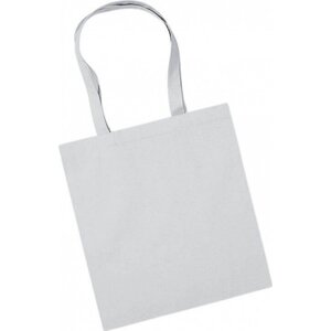 Westford Mill Nákupní taška z prémiové organické bavlny 38 x 42 cm Barva: šedá světlá, Velikost: 38 x 42 cm WM261