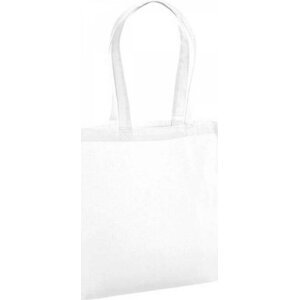 Westford Mill Nákupní taška z prémiové organické bavlny 38 x 42 cm Barva: Bílá, Velikost: 38 x 42 cm WM261
