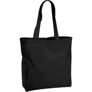 Westford Mill Pevná maxi taška z prémiové organické bavlny Barva: Černá, Velikost: 35 x 39 x 13,5 cm WM265