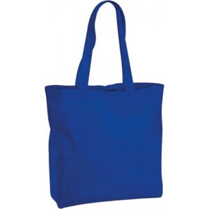 Westford Mill Pevná maxi taška z prémiové organické bavlny Barva: Modrá výrazná, Velikost: 35 x 39 x 13,5 cm WM265