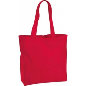 Westford Mill Pevná maxi taška z prémiové organické bavlny Barva: červená klasická, Velikost: 35 x 39 x 13,5 cm WM265