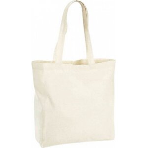 Westford Mill Pevná maxi taška z prémiové organické bavlny Barva: Přírodní, Velikost: 35 x 39 x 13,5 cm WM265