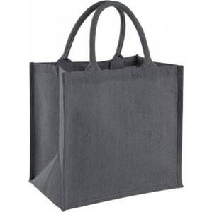 Westford Mill Jutová nákupní taška Midi 14 l Barva: šedá grafitová - šedá grafitová, Velikost: 30 x 30 x 19 cm WM413