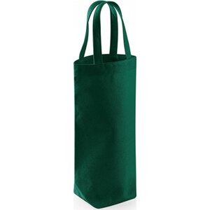Westford Mill Fairtrade bavlněná taška na láhev o obsahu až 1,5 l Barva: Zelená lahvová, Velikost: 8 x 27 x 8 cm WM620