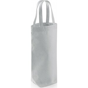 Westford Mill Fairtrade bavlněná taška na láhev o obsahu až 1,5 l Barva: šedá světlá, Velikost: 8 x 27 x 8 cm WM620