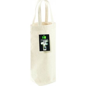 Westford Mill Fairtrade bavlněná taška na láhev o obsahu až 1,5 l Barva: Přírodní, Velikost: 8 x 27 x 8 cm WM620