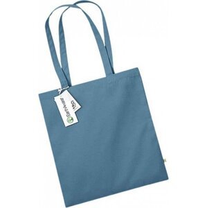 Westford Mill Nákupní taška EarthAware z organické bavlny 10 l Barva: modrá letecká, Velikost: 38 x 42 cm WM801