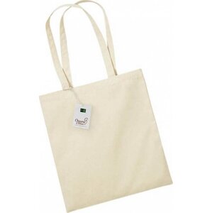 Westford Mill Nákupní taška EarthAware z organické bavlny 10 l Barva: Přírodní, Velikost: 38 x 42 cm WM801