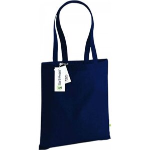 Westford Mill Nákupní taška EarthAware z organické bavlny 10 l Barva: modrá námořní, Velikost: 38 x 42 cm WM801