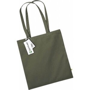 Westford Mill Nákupní taška EarthAware z organické bavlny 10 l Barva: zelená olivová, Velikost: 38 x 42 cm WM801