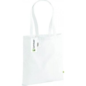 Westford Mill Nákupní taška EarthAware z organické bavlny 10 l Barva: Bílá, Velikost: 38 x 42 cm WM801
