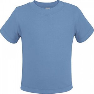 Link Kids Wear Teplé dětské tričko z BIO bavlny se širokým průkrčníkem Barva: modrá pastelová, Velikost: 62/68 cm X954