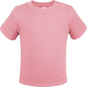 Link Kids Wear Teplé dětské tričko z BIO bavlny se širokým průkrčníkem Barva: růžová světlá, Velikost: 50/56 cm X954