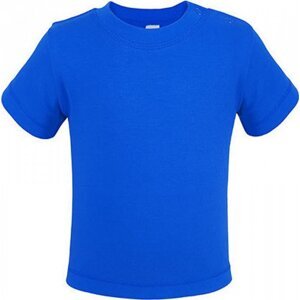 Link Kids Wear Teplé dětské tričko z BIO bavlny se širokým průkrčníkem Barva: modrá královská, Velikost: 50/56 cm X954