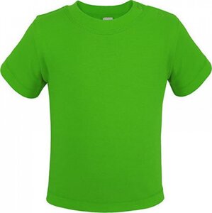 Link Kids Wear Teplé dětské tričko z BIO bavlny se širokým průkrčníkem Barva: Limetková zelená, Velikost: 50/56 cm X954