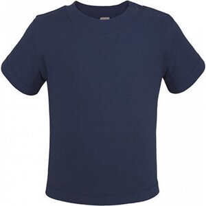 Link Kids Wear Teplé dětské tričko z BIO bavlny se širokým průkrčníkem Barva: modrá námořní, Velikost: 50/56 cm X954