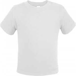 Link Kids Wear Teplé dětské tričko z BIO bavlny se širokým průkrčníkem Barva: Bílá, Velikost: 50/56 cm X954