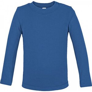 Link Kids Wear Teplé dětské tričko z BIO bavlny s dlouhým rukávem Barva: modrá královská, Velikost: 50/56 cm X955
