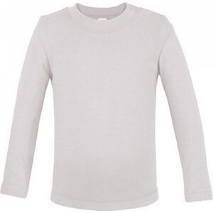 Link Kids Wear Teplé dětské tričko z BIO bavlny s dlouhým rukávem Barva: Bílá, Velikost: 50/56 cm X955