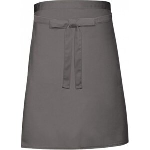 Link Kitchen Wear Pekařská lehčí zástěra délka pod kolena 240 g/m Barva: Dark Grey (ca. Pantone 431), Velikost: 90 x 50 cm X997