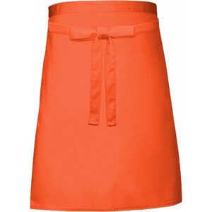 Link Kitchen Wear Pekařská lehčí zástěra délka pod kolena 240 g/m Barva: Orange (ca. Pantone 1655), Velikost: 90 x 50 cm X997