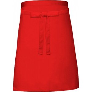Link Kitchen Wear Pekařská lehčí zástěra délka pod kolena 240 g/m Barva: Červená, Velikost: 90 x 50 cm X997
