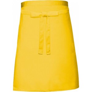 Link Kitchen Wear Pekařská lehčí zástěra délka pod kolena 240 g/m Barva: Žlutá, Velikost: 90 x 50 cm X997