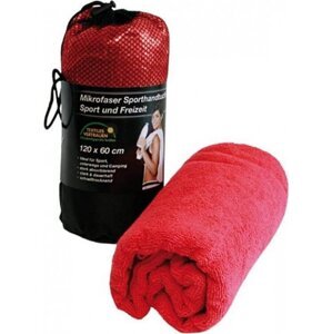 Printwear Rychleschnoucí sportovní ručník z mikrovlákna 60 x 120 cm Barva: Červená, Velikost: 60 x 120 cm XF200