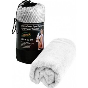 Printwear Rychleschnoucí sportovní ručník z mikrovlákna 60 x 120 cm Barva: Bílá, Velikost: 60 x 120 cm XF200