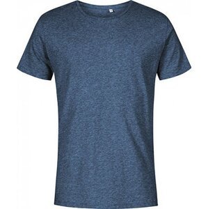 X.O by Promodoro Základní 100% bavlněné pánské úzké pružné triko Promodoro 140 g/m Barva: modrý námořní melír, Velikost: 3XL XO1400