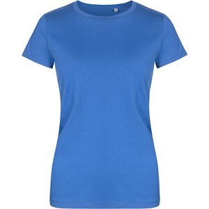 X.O by Promodoro Lehké vypasované dámské tričko s kulatým výstřihem 100 % bavlna Barva: modrá azurová, Velikost: 3XL XO1505