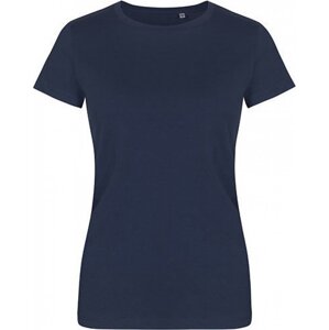 X.O by Promodoro Lehké vypasované dámské tričko s kulatým výstřihem 100 % bavlna Barva: modrá námořní, Velikost: L XO1505
