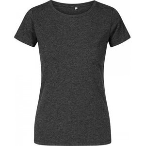 X.O by Promodoro Lehké vypasované dámské tričko s kulatým výstřihem 100 % bavlna Barva: černá melír, Velikost: 3XL XO1505