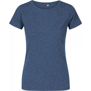 X.O by Promodoro Lehké vypasované dámské tričko s kulatým výstřihem 100 % bavlna Barva: modrý námořní melír, Velikost: L XO1505
