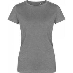 X.O by Promodoro Lehké vypasované dámské tričko s kulatým výstřihem 100 % bavlna Barva: šedá metalová, Velikost: 3XL XO1505