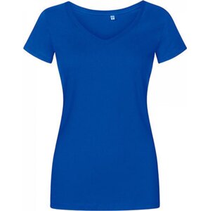 X.O by Promodoro Úzké delší bavlněné dámské tričko do véčka Barva: modrá azurová, Velikost: M XO1525