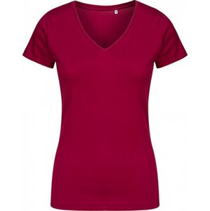 X.O by Promodoro Úzké delší bavlněné dámské tričko do véčka Barva: červená lesní, Velikost: XL XO1525