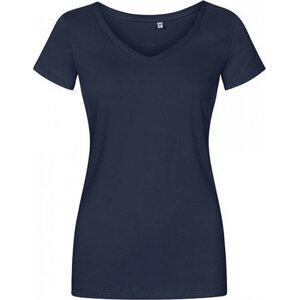 X.O by Promodoro Úzké delší bavlněné dámské tričko do véčka Barva: modrá námořní, Velikost: L XO1525