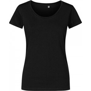 X.O by Promodoro Vypasované dámské tričko se širokým výstřihem Barva: Černá, Velikost: 3XL XO1545